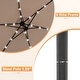 preview thumbnail 49 of 64, Ainfox 10 ft. Patio Offset Solar LED Umbrellas Cantilever Outside Umbrellas with Base