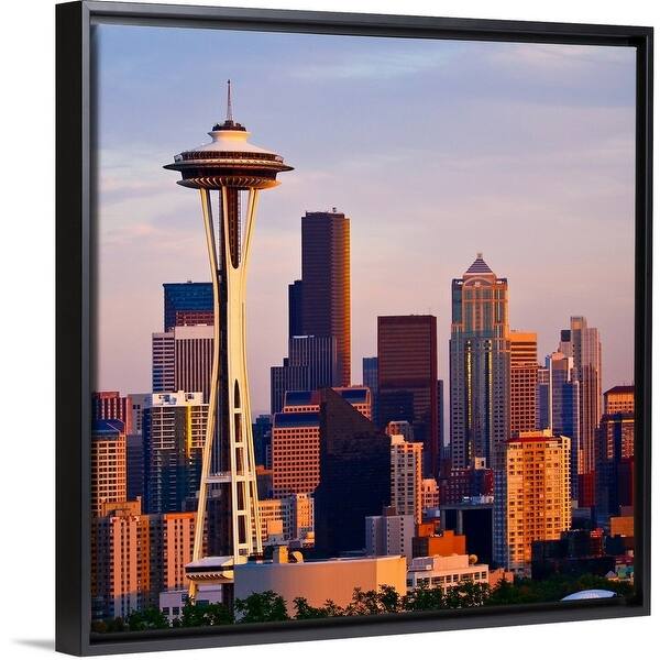 Shop The Space Needle At Dusk In Seattle Washington