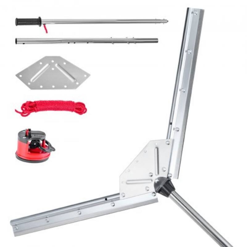 Lake Weed Cutter with 37" Cutting Width and Steel Blades - 36.97 x 63.23 x 1.18 in