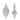 Glittered Glass Drop Ornament (Set of 12)