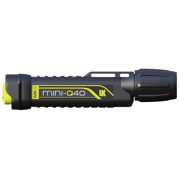 UK MiniQ40 MK2, Pillow Pack, with Batteries Dive Light Black