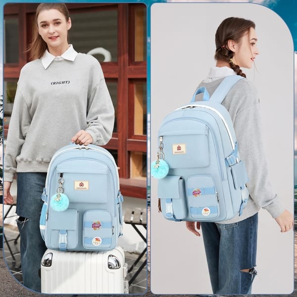 Backpacks 15.6 Inch College Backpack Elementary Middle High School Bag Large Cute Bookbags Anti Theft Travel Back Pack - Bed Bath & Beyond - 42714399 Backpacks 15.6 Inch College Backpack Elementary Middle High School Bag Large Cute Bookbags Anti Theft Travel Back Pack - Bed Bath & Beyond - 42714399