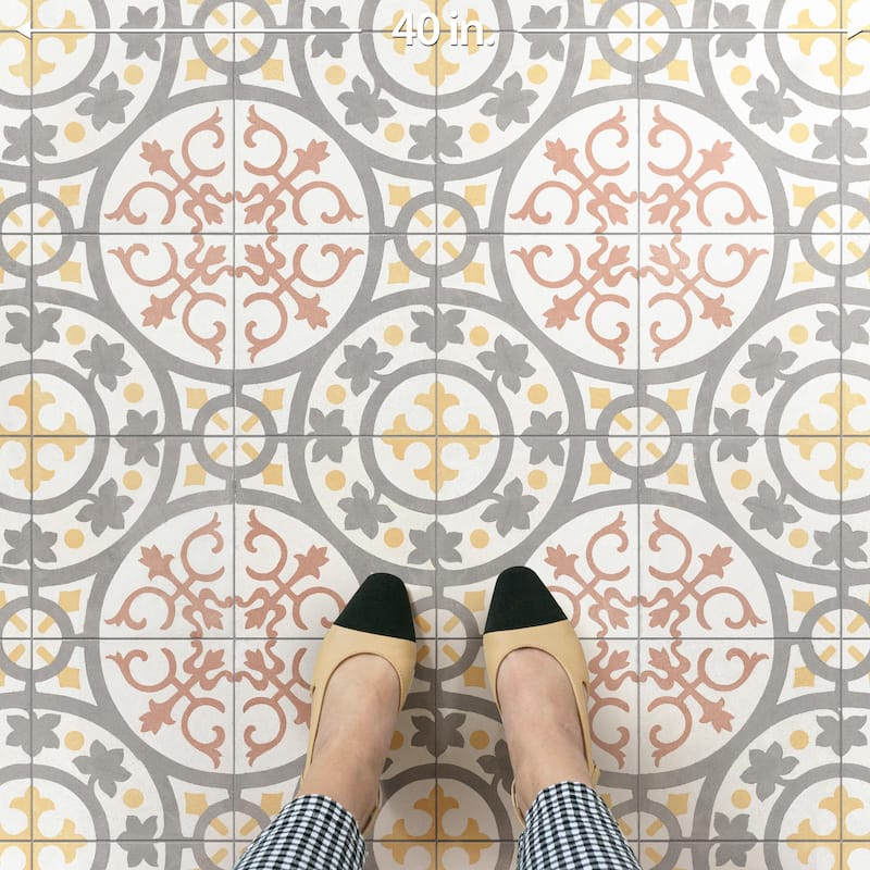 Merola Tile Kings Paname Trocadero 17-5/8" x 17-5/8" Ceramic Floor and Wall Tile