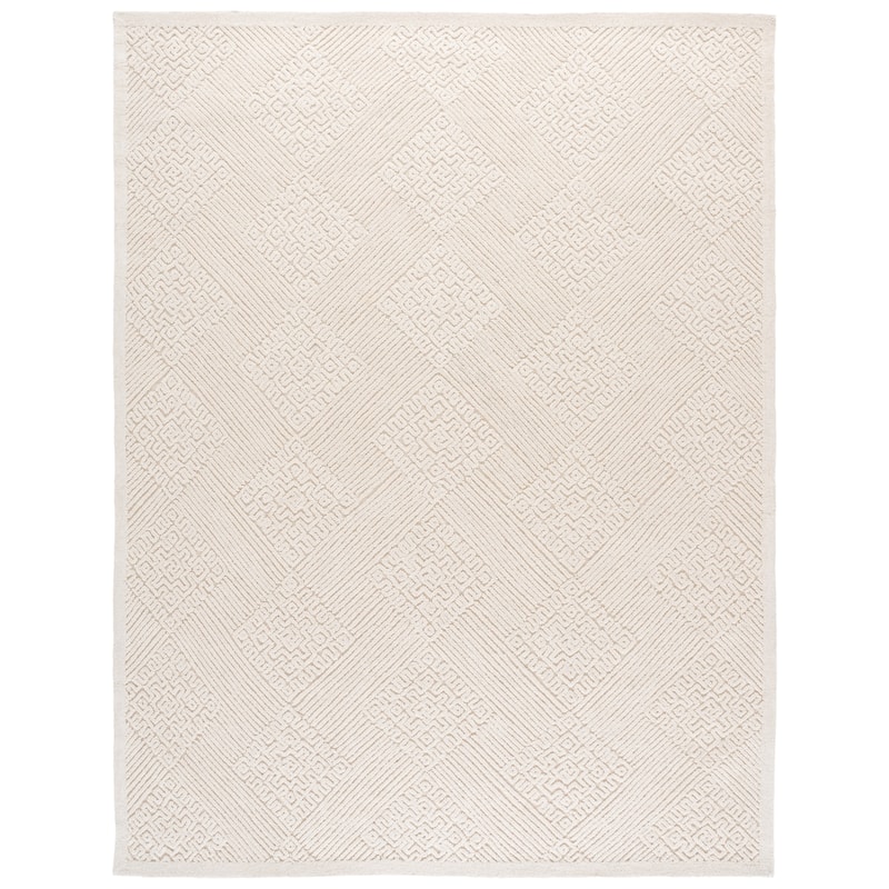SAFAVIEH Handmade Textural Umbelina Wool Rug - 8' x 10' - Ivory