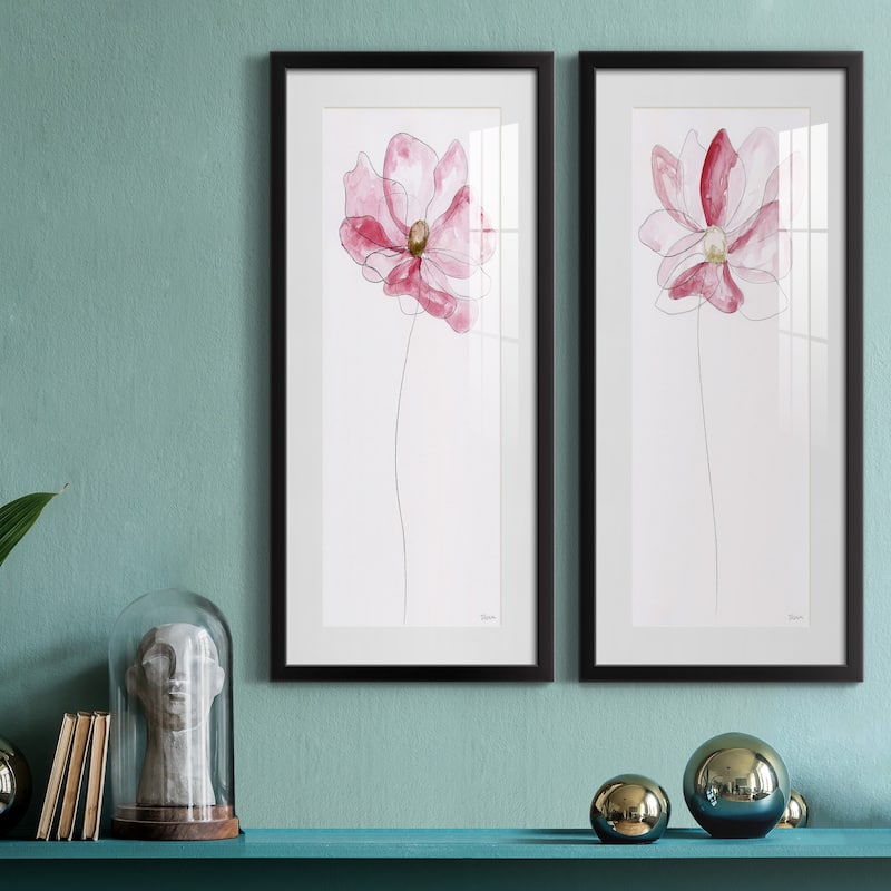 Sketchy Floral I-Premium Gallery Framed Print - Ready to Hang