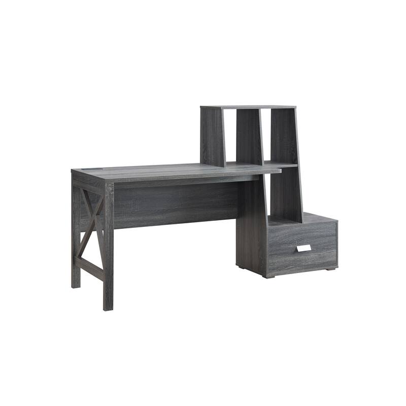 Jessica Modern 70-inch Computer Desk with USB Ports by Furniture of America