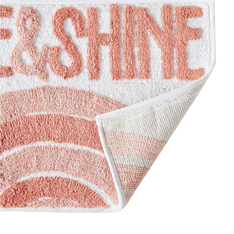 Jessica Simpson "Rise & Shine" Cotton Bath Rug 20"x32"