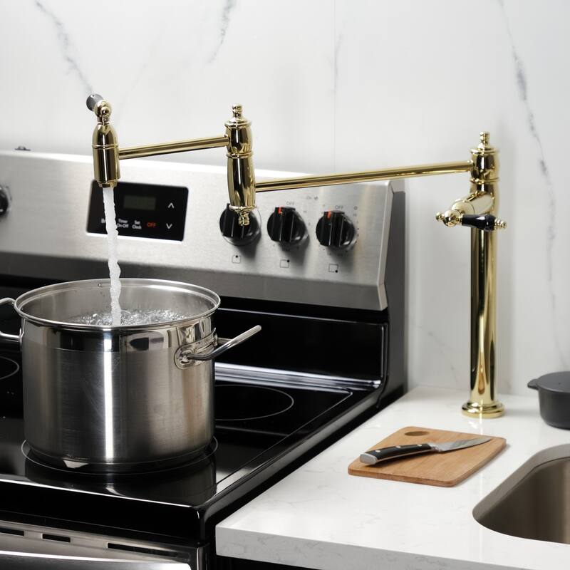 Kingston Brass Duchess Two-Handle 1-Hole Deck Mount Pot Filler Faucet