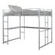preview thumbnail 13 of 11, Furniture of America Geogen Modern Full-size Metal Loft Workstation Bed with Desk and Two Ladders