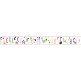 Disney Mickey Mouse ABC Pink Border