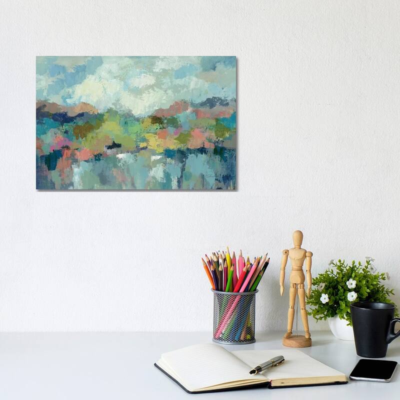 iCanvas "Abstract Lakeside" by Silvia Vassileva Canvas Print - 8x12x0.75