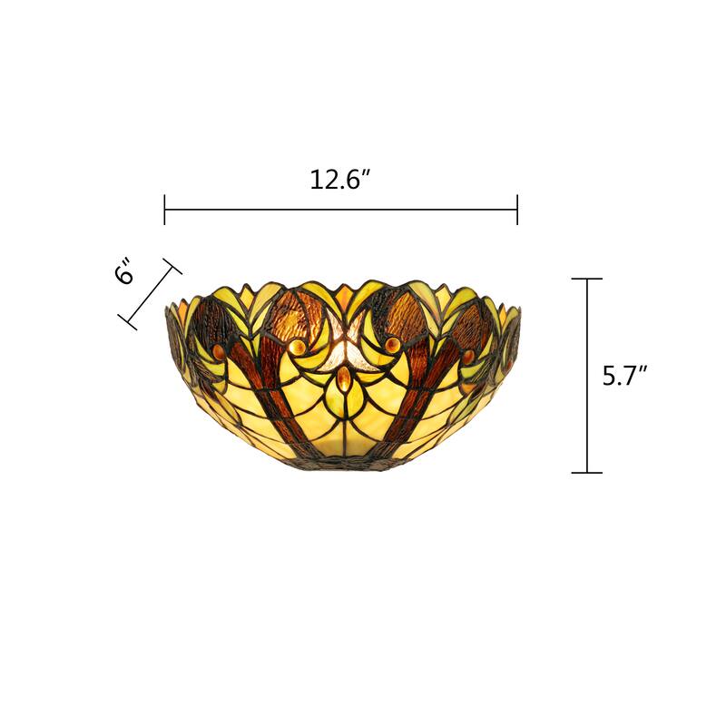 Tiffany Design, Victorian Style 1-Light Wall Sconse