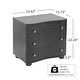 preview thumbnail 25 of 23, Christopher Knight Home - Modern Minimalist 23.62" Nightstand with Roller Glide Drawers & Solid Wood Legs, Versatile Home Use