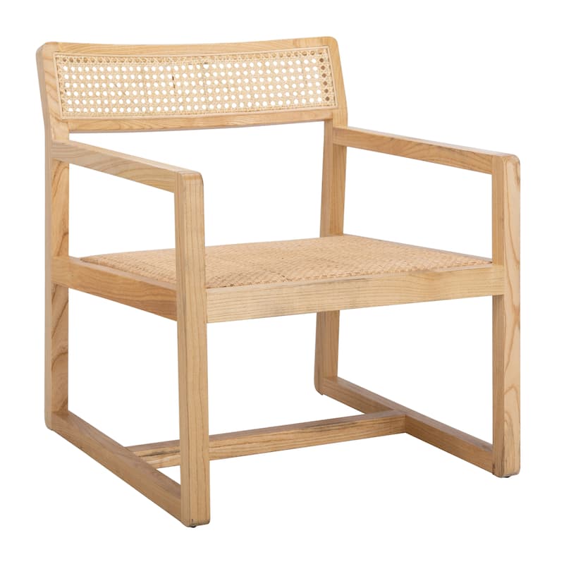 SAFAVIEH Elmina Cane Accent Chair - 27.8" x 25.5" x 29.3" - 28Wx26Dx29H