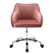 preview thumbnail 12 of 117, Corvus Braff Velvet Upholstered Adjustable Ergonomic Office Chair