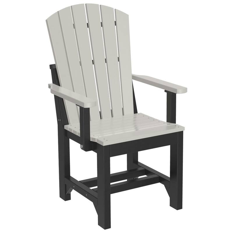 Set of 4 Poly Lumber Adirondack Dining Chairs
