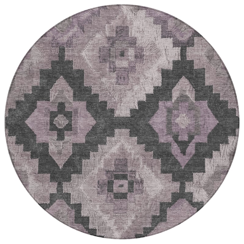 HomeRoots Aztec Transitional Rectangle Outdoor Rug