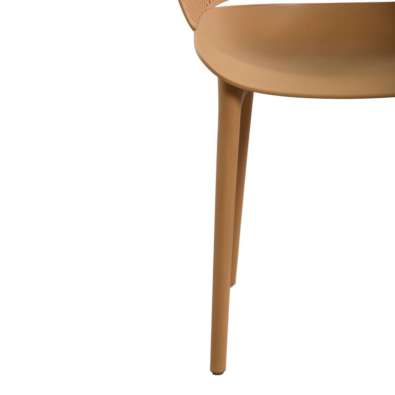 Christopher Knight Home - Gerald Modern Outdoor Plastic Dining Chair (Set of 2)