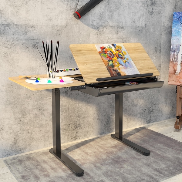 FlexiSpot Height Adjustable Drafting Table Multi Function Drawing