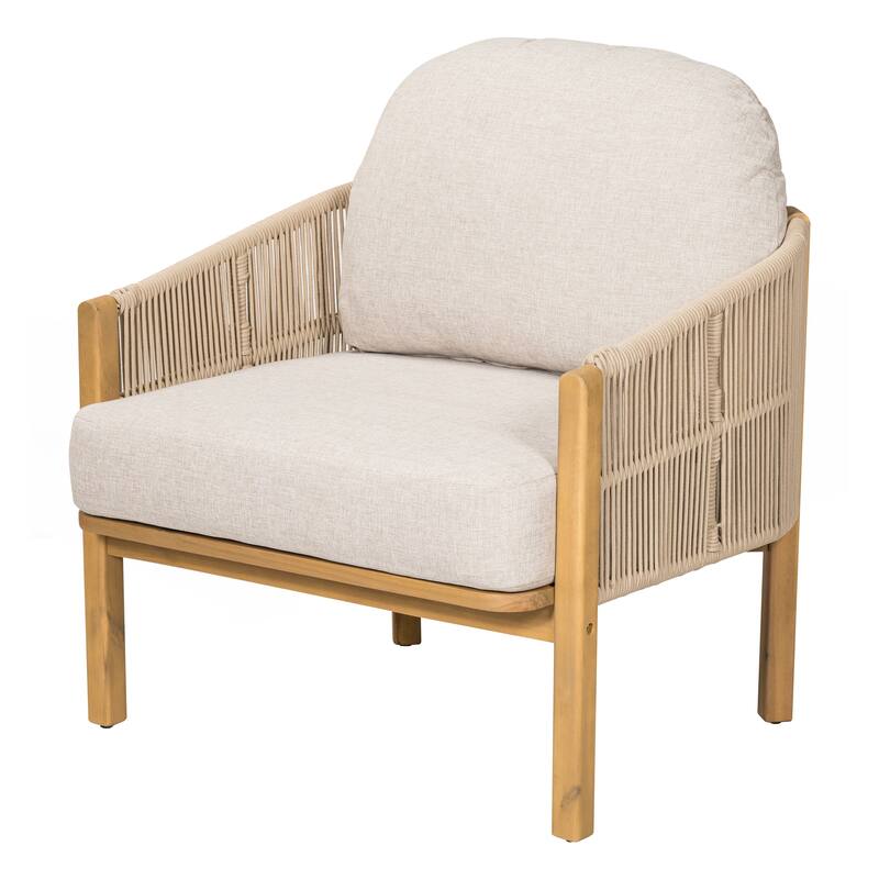 Outdoor Wood Club Chair Set of 2