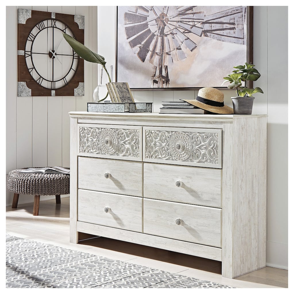 Signature Design by Ashley Paxberry White Dresser and Mirror