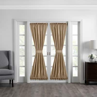 Gracewood Hollow Ford Faux Silk French Door Window Panel