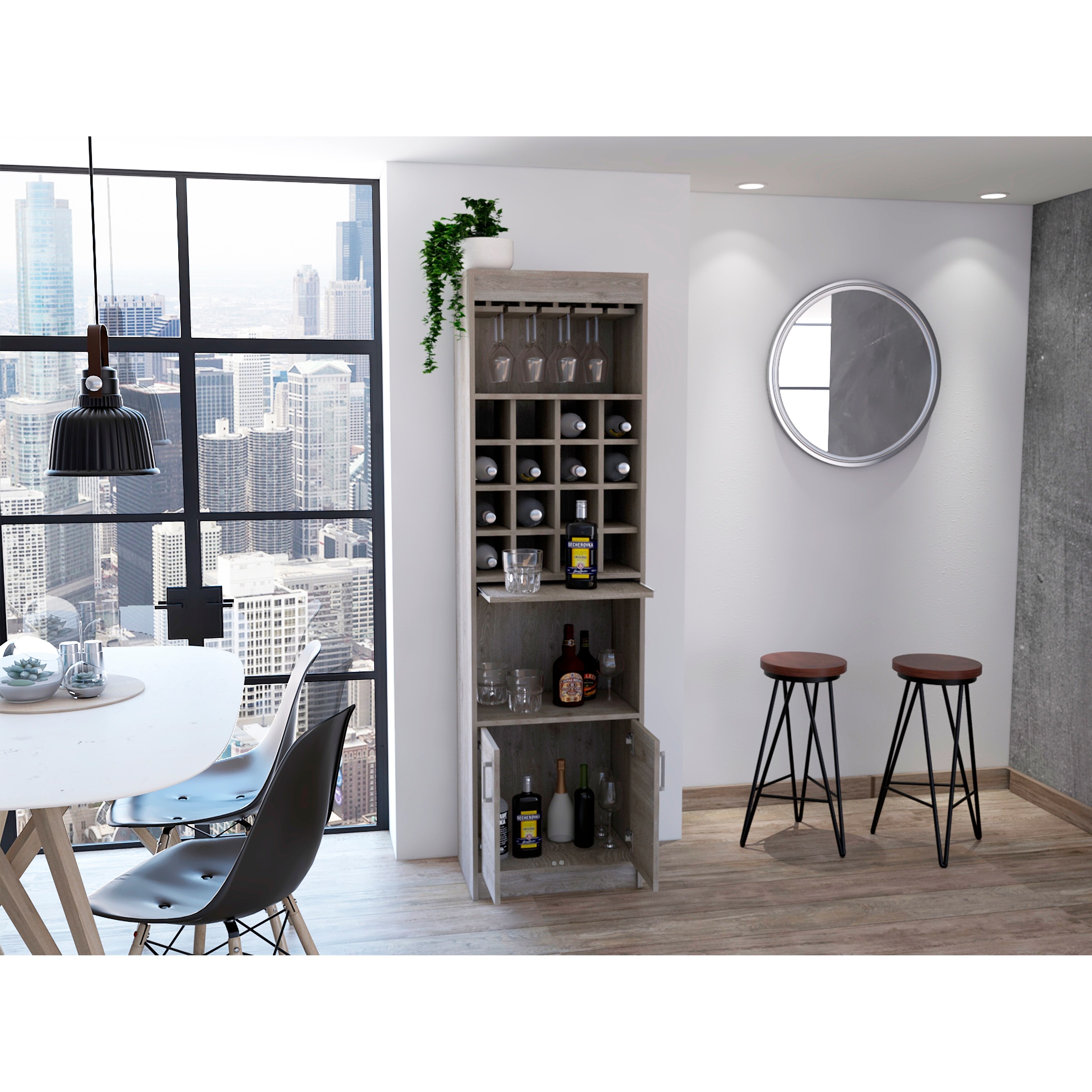 Tuhome kava shop bar cabinet