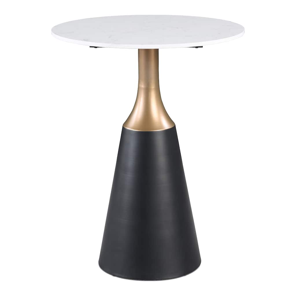 Furniture of America Darcy Modern Black Wood Round Counter Height Dining Table