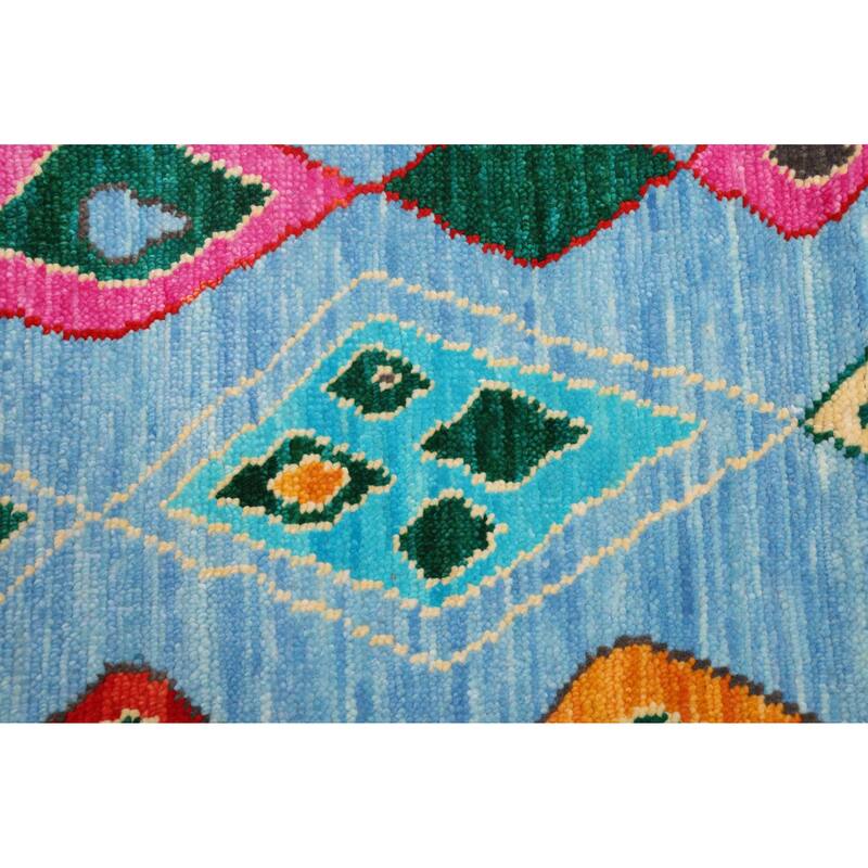 ECARPETGALLERY Hand-knotted Shalimar Sky Blue Wool Rug - 9'1 x 12'3