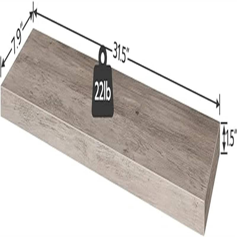 Floating Shelves - 7.9"D x31.5"W x 1.5"H