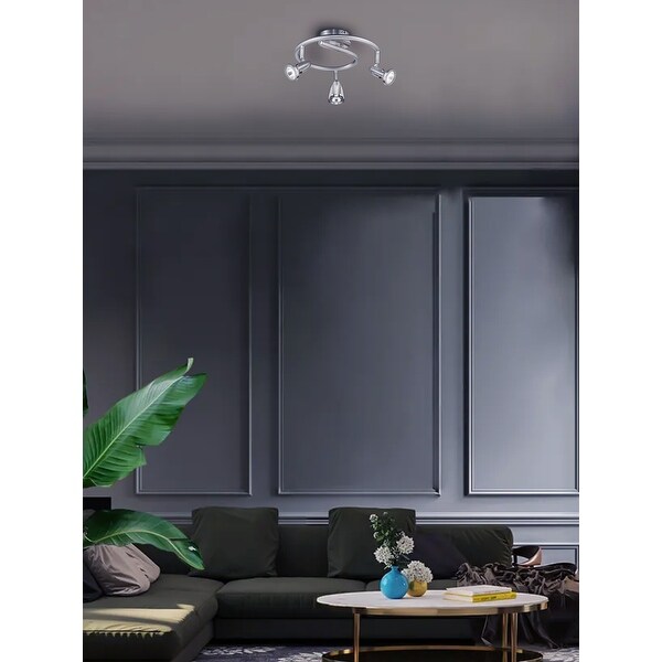 Spiral track lighting outlet