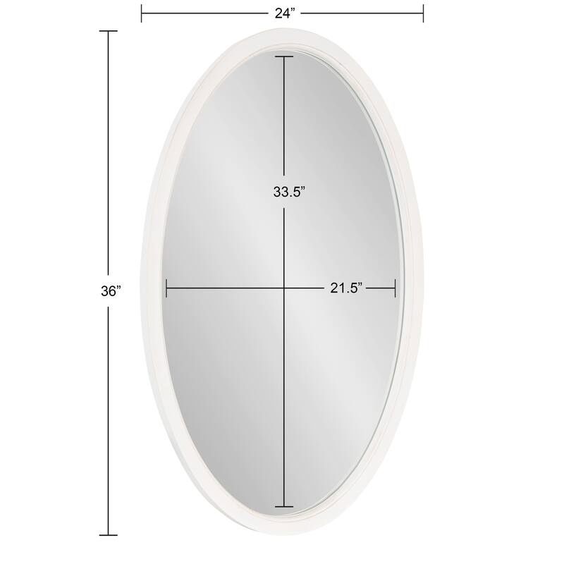 Kate and Laurel Hogan Oval Framed Wall Mirror