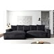 preview thumbnail 61 of 59, Transitional Luxe Upholstered Living Room Sectional 106.7 inch