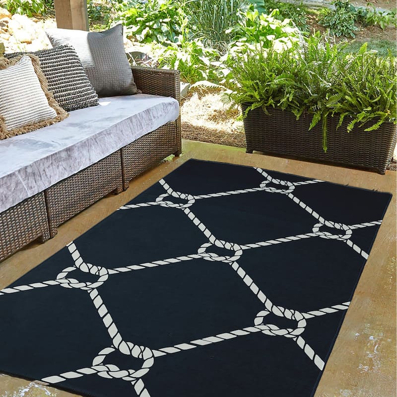 Ahoy! Nautical Indoor/Outdoor Rug