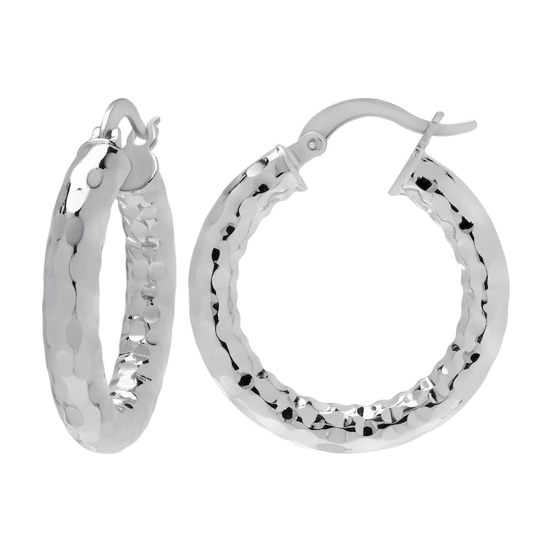 Victoria Townsend Silver Plated Small Hoop Clip-on Earrings