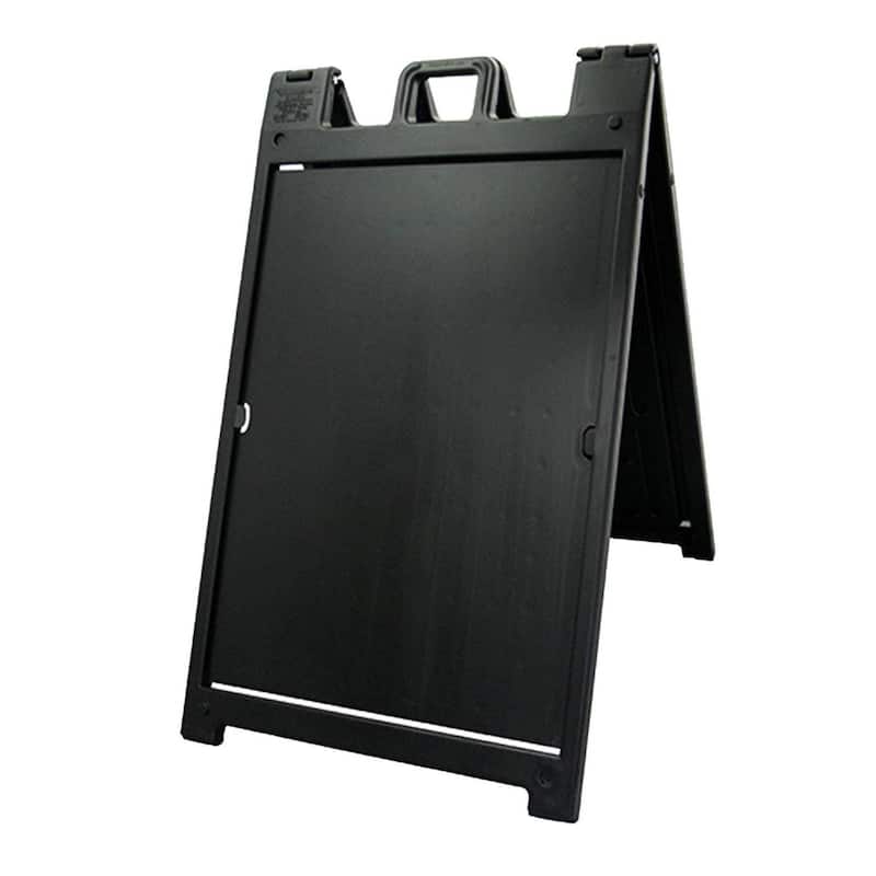 Plasticade Deluxe Signicade Portable Folding Double Sided Sign Stand (2 Pack)