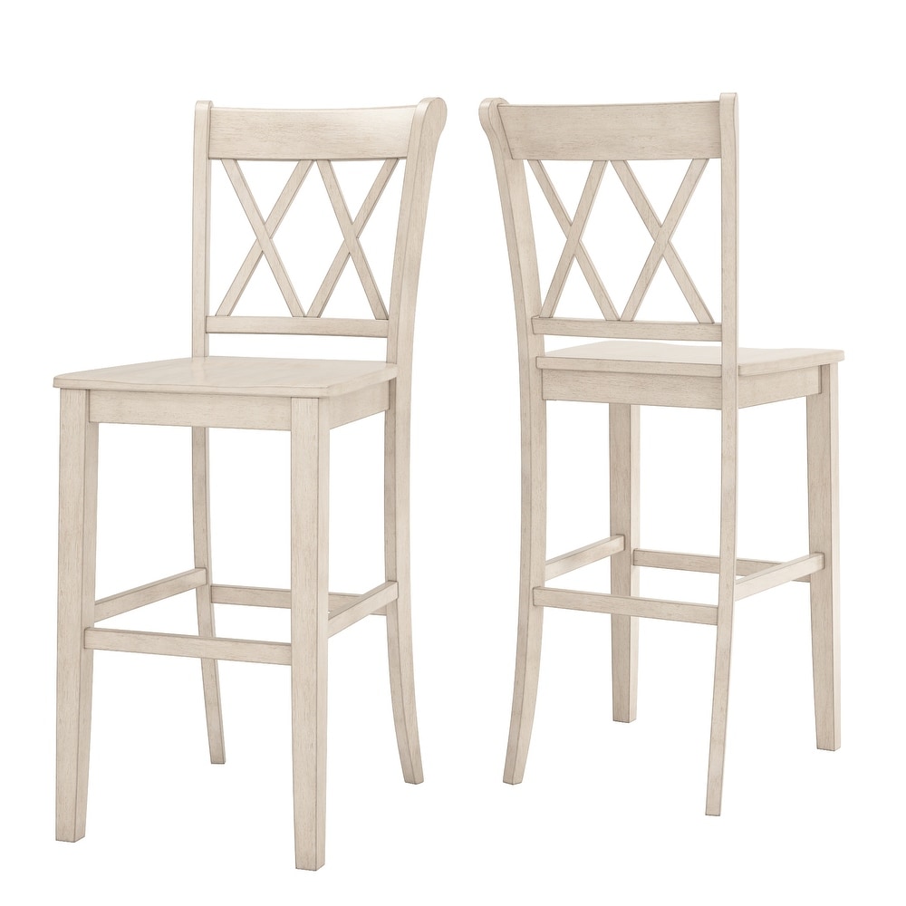 White x outlet back bar stool