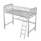 preview thumbnail 6 of 6, Sleek Metal Loft Bed, Twin Size, with Ladder and Guardrail for Modern Living