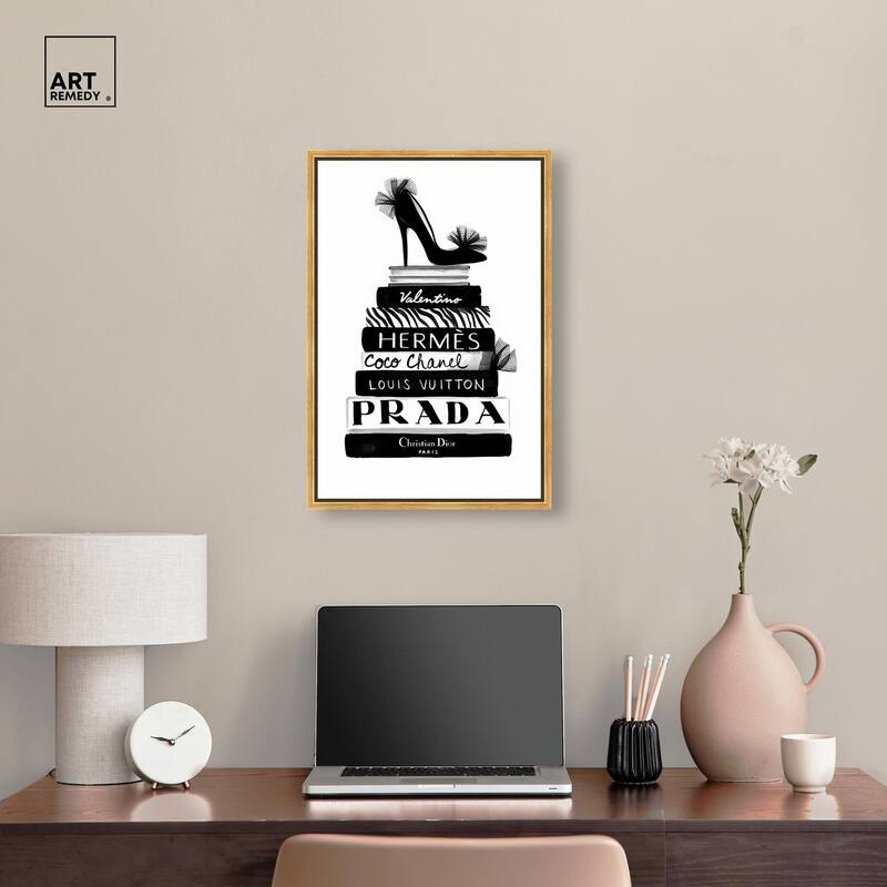 Library Luxe Canvas by Art Remedy