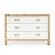 preview thumbnail 4 of 7, Corfu 6 Drawer Natural Raffia Double Dresser