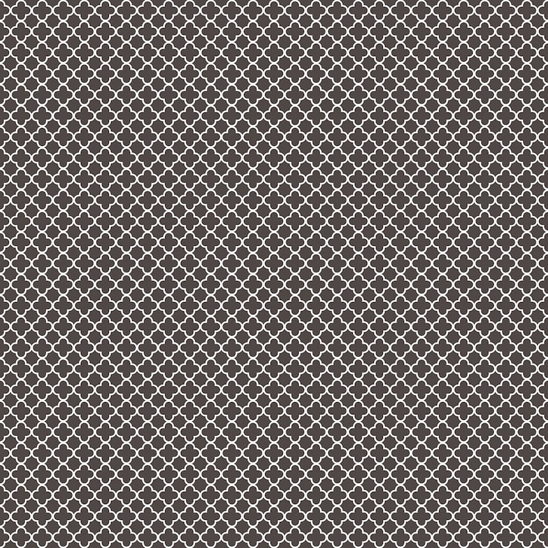 Galerie Wallcoverings Small Prints Geometric Medallion Non-woven Matte Wallpaper Roll - 33-feet long x 21-inches wide - Black