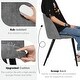 preview thumbnail 129 of 176, Homy Casa Mid-Century Modern Fabric Dining Chairs (Set of 2)
