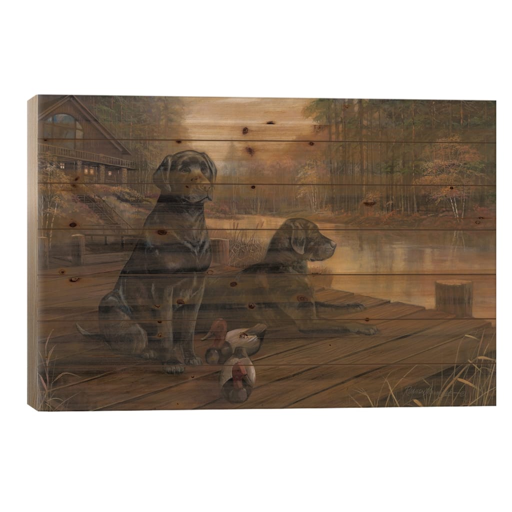 Waiting For Tomorrow Print On Wood by Ruane Manning - Multi-Color
