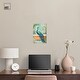 preview thumbnail 3 of 15, Elegant Peacock Bath Canvas Jungle Bathroom Art by Art Remedy