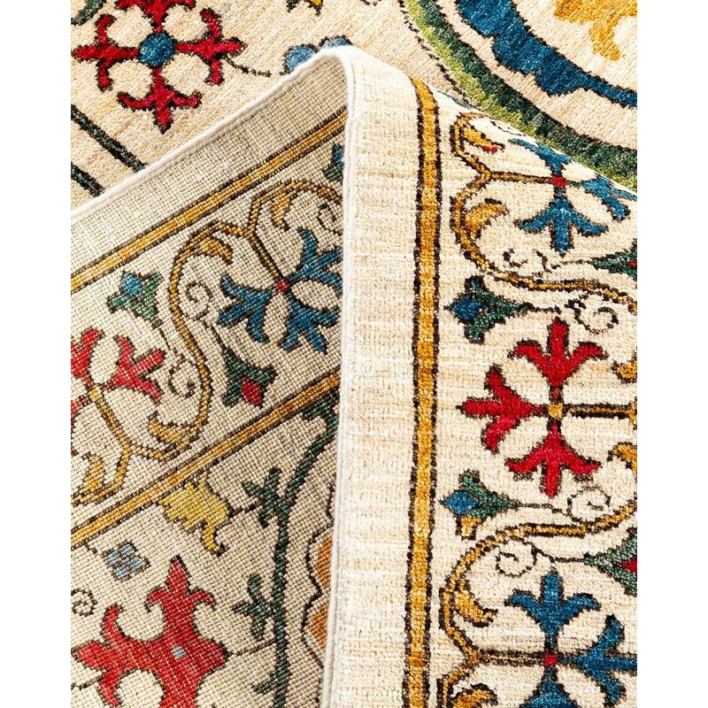 Contemporary Overdyed Wool Hand Knotted Area Rug - 6' 1" x 8' 10"