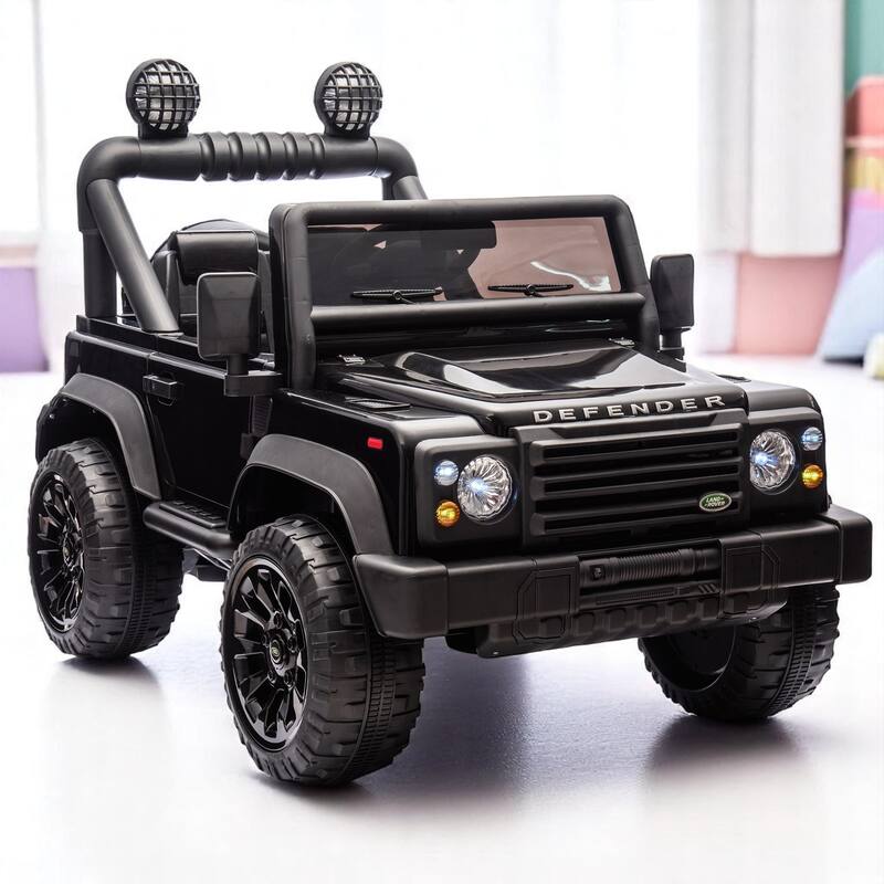 24V Licensed Land Rover Defender Ride-On Car for Kids with Remote Control, Motors,Bluetooth Music, LED Lights - Electric Vehicle