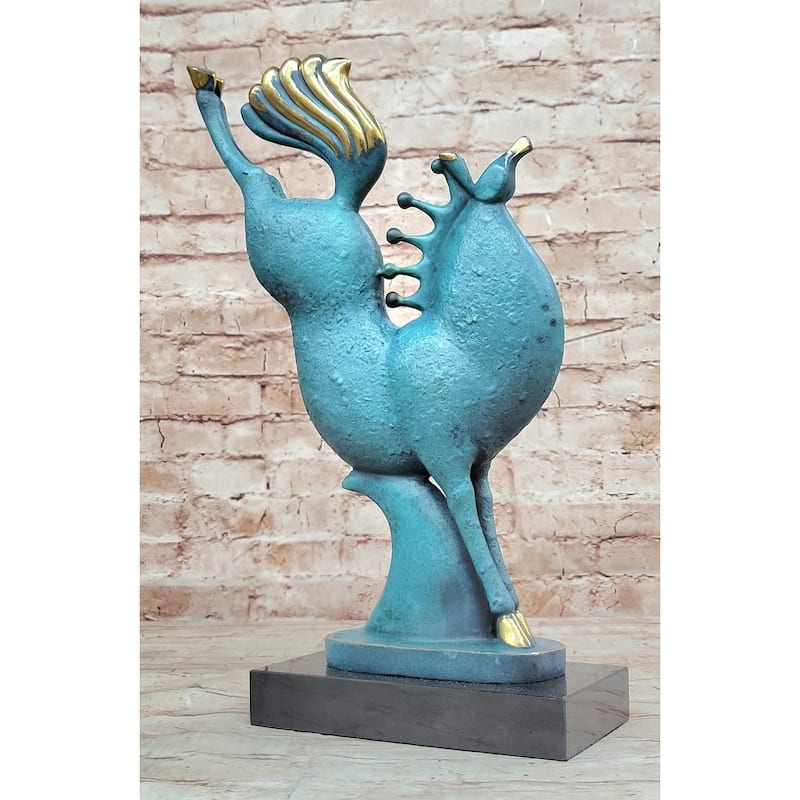 Special Patina Abstract Modern Artwork Rearing Horse Bronze Sculpture