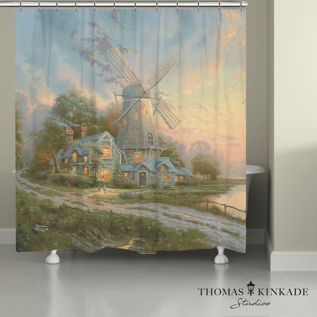 Thomas Kinkade The Wind of the Spirit Shower Curtain by Laural Home
