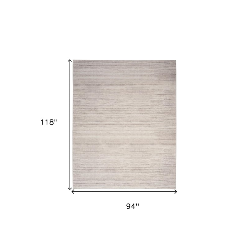 Coduk Power Loomed Modern Low Pile Soft Durable Area Rug By HomeRoots - 118' X '94' X '0.25