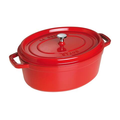 STAUB Cast Iron 7-qt Oval Cocotte